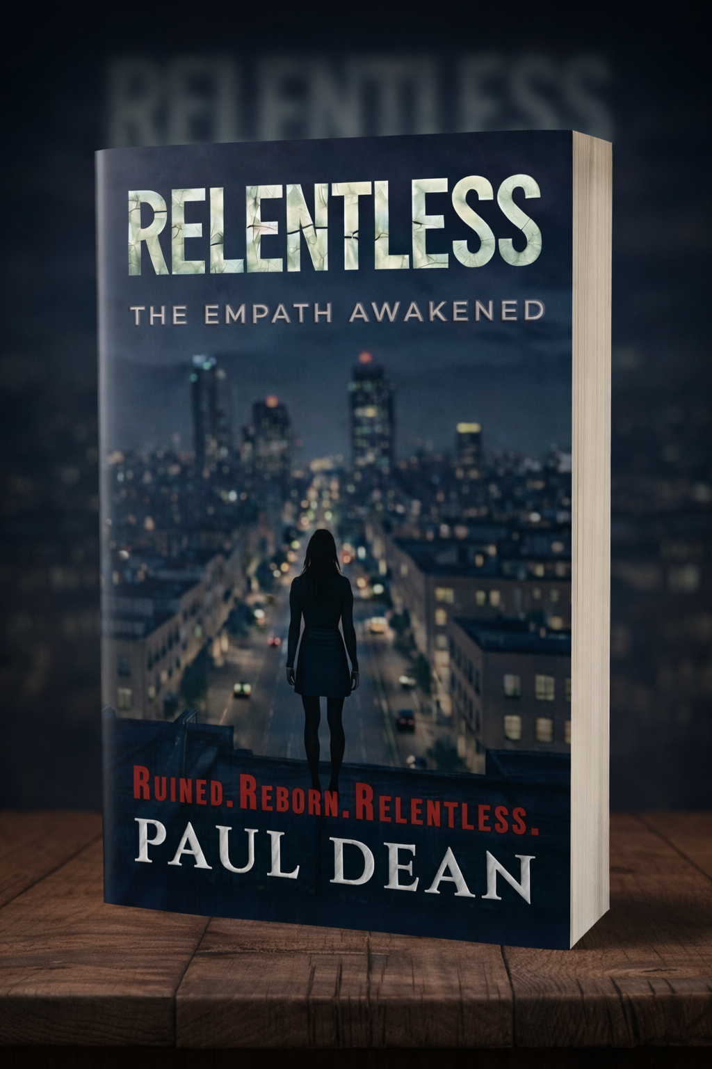 Official book cover for RELENTLESS: The Empath Awakened by Paul Dean - A guide to intuitive mastery.