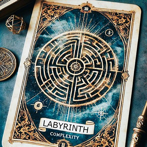Labyrinth Oracle Card - Leaving Complexity Behind